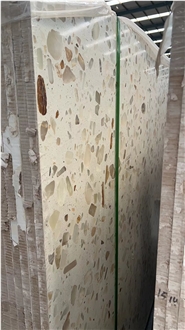 Light Transmitting Terrazzo Backlit Slabs
