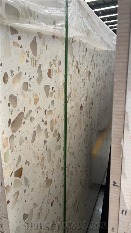 Light Transmitting Terrazzo Backlit Slabs