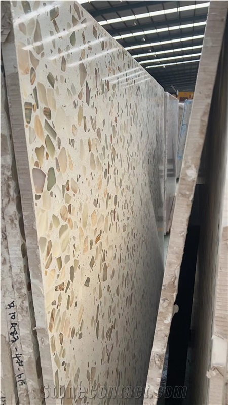 Light Transmitting Terrazzo Backlit Slabs