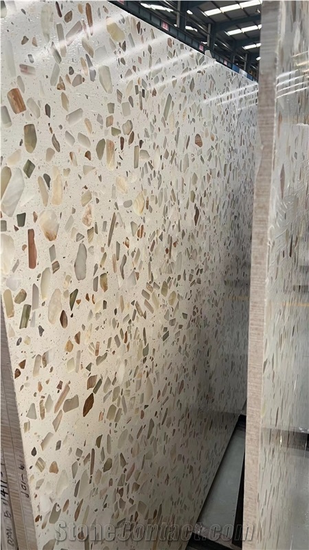 Light Transmitting Terrazzo Backlit Slabs