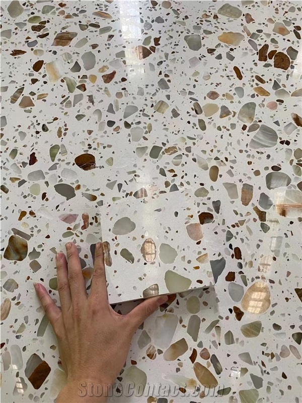 Light Transmitting Terrazzo Backlit Terrazzo Tiles