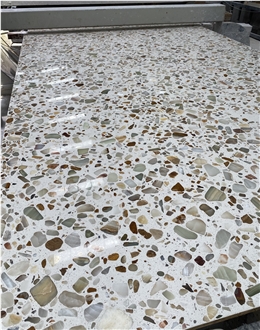 Light Transmitting Terrazzo Slab Tile Hotsale Terrazzo Tiles
