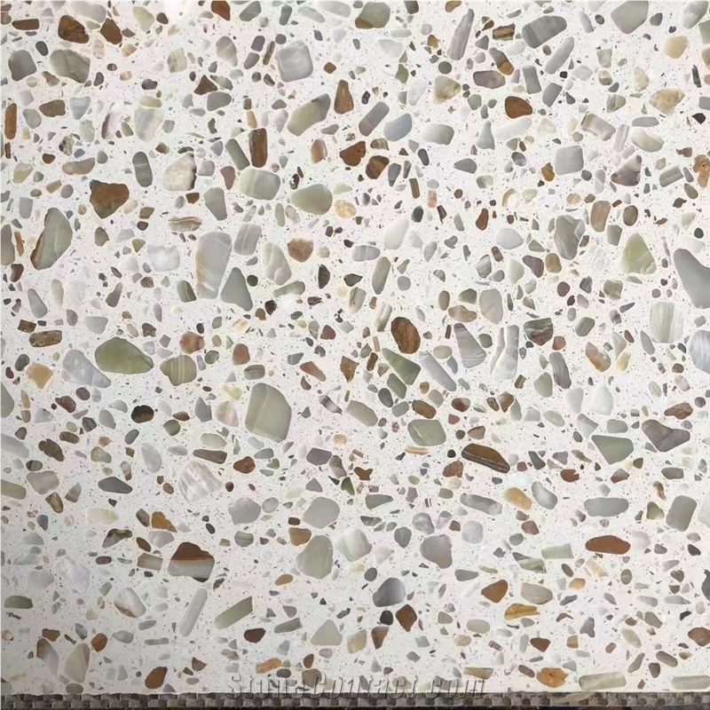 Light Transmitting Terrazzo Slab Tile Hotsale Terrazzo Tiles