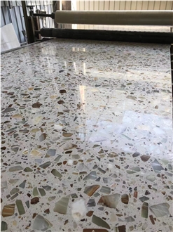Light Transmitting Terrazzo Tile Slab  Cement Wall And Floor Tiles