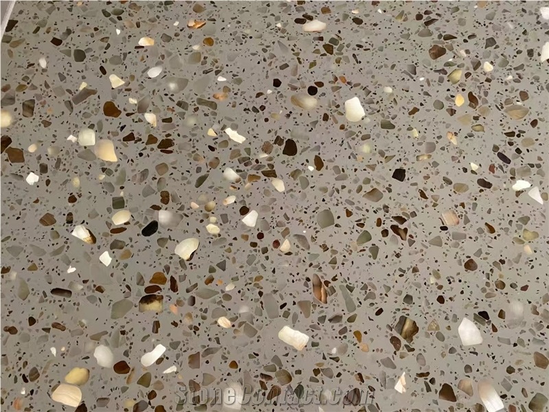Light Transmitting Terrazzo Translucent Terrazzo Pedestal Columns