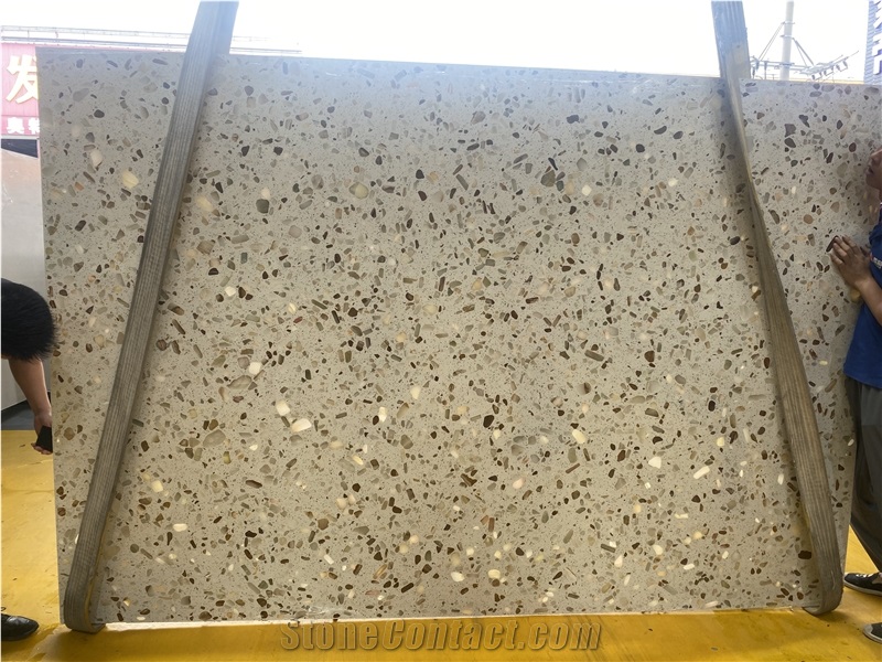 Light Transmitting Terrazzo Translucent Terrazzo Pedestal Columns