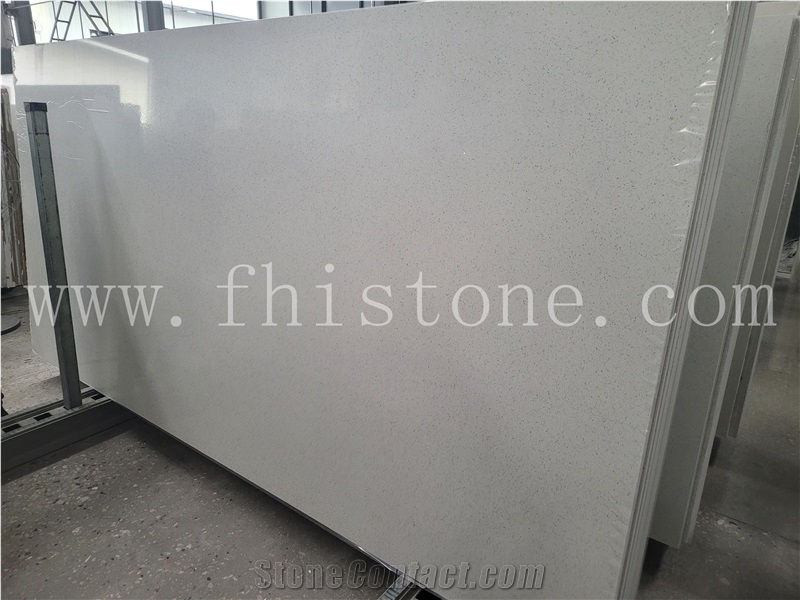 Sparkle White Galaxy Quartz 2Cm Slabs