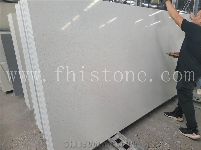 Sparkle White Galaxy Quartz 2Cm Slabs