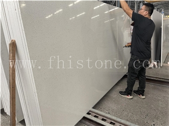 White Galaxy Quartz Sparkle Shinny White Quartz Slabs
