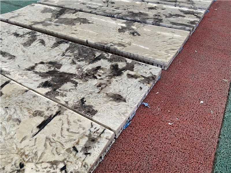 Alatas White Granite Aluminum Backing Honeycomb Panels