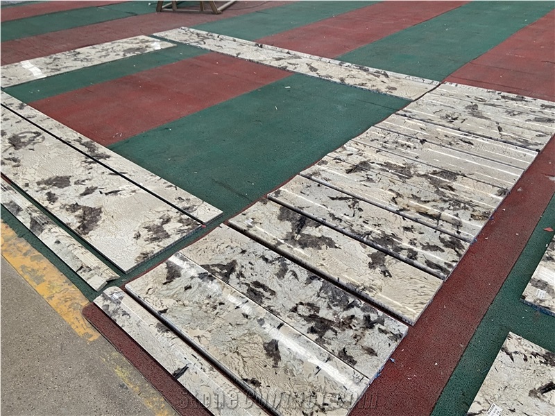 Alatas White Granite Aluminum Backing Honeycomb Panels