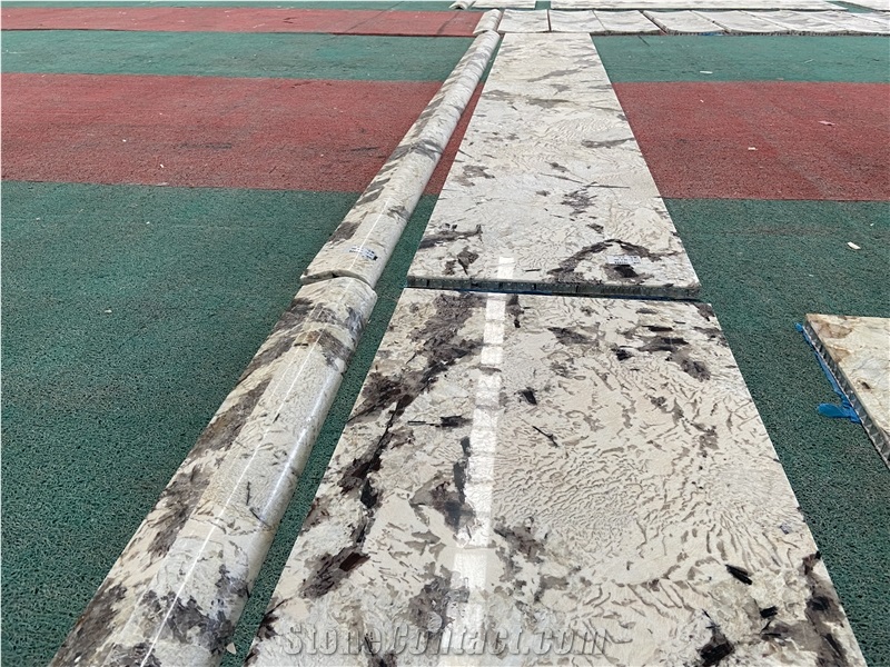 Alatas White Granite Aluminum Backing Honeycomb Panels