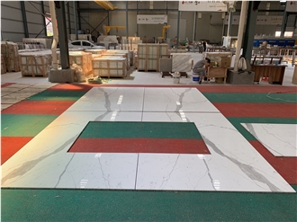 Calacatta White Marble Aluminated Honeycomb Panels