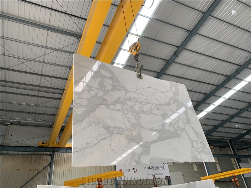 Calacatta White Marble Aluminated Honeycomb Panels