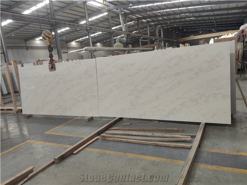 Artificial Calacatta Quartz Slabs