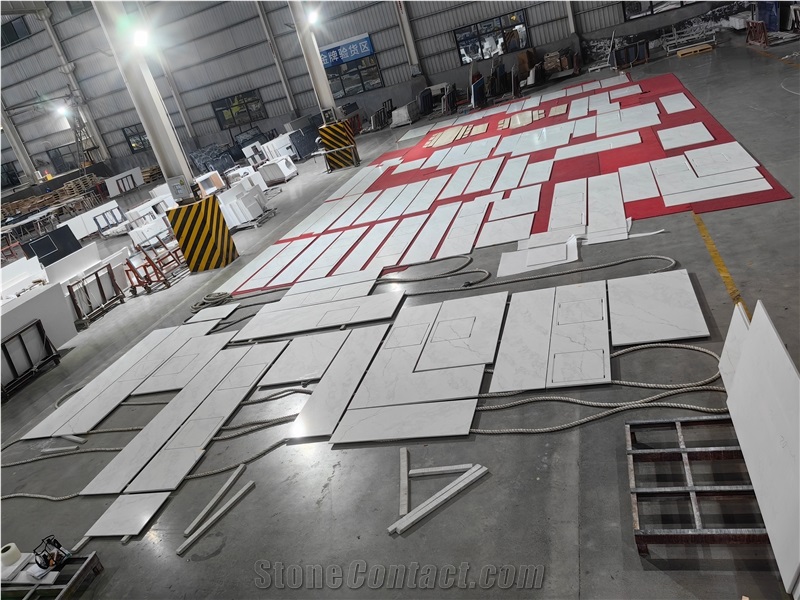 Artificial Calacatta Quartz Slabs