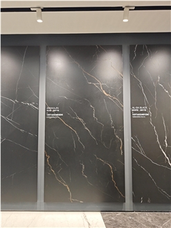 China Black Sahara Matt15mm Porcelain Slabs