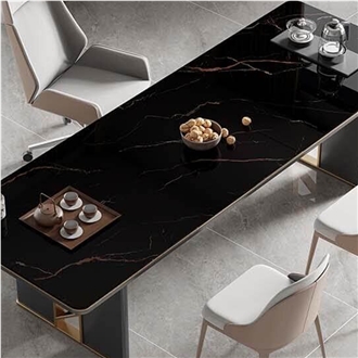 China Black Sahara Matt15mm Porcelain Slabs