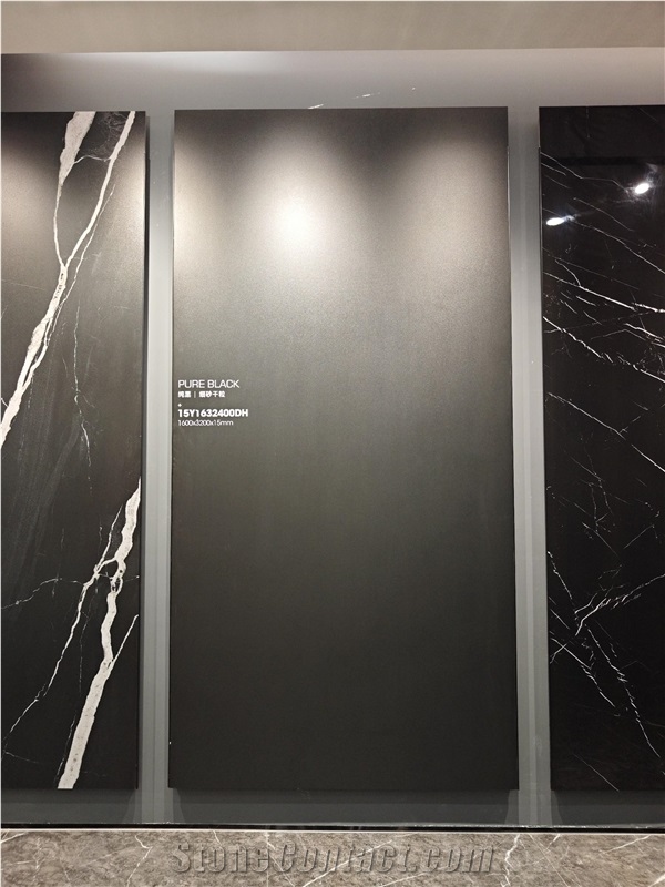 China Nero Assoluto Matt 15Mm Sintered Stone Tiles