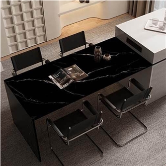 China Sahara Noir Black Matt 15Mm Porcelain Slabs