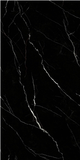 China Sahara Noir Black Matt 15Mm Sintered Stone Slabs