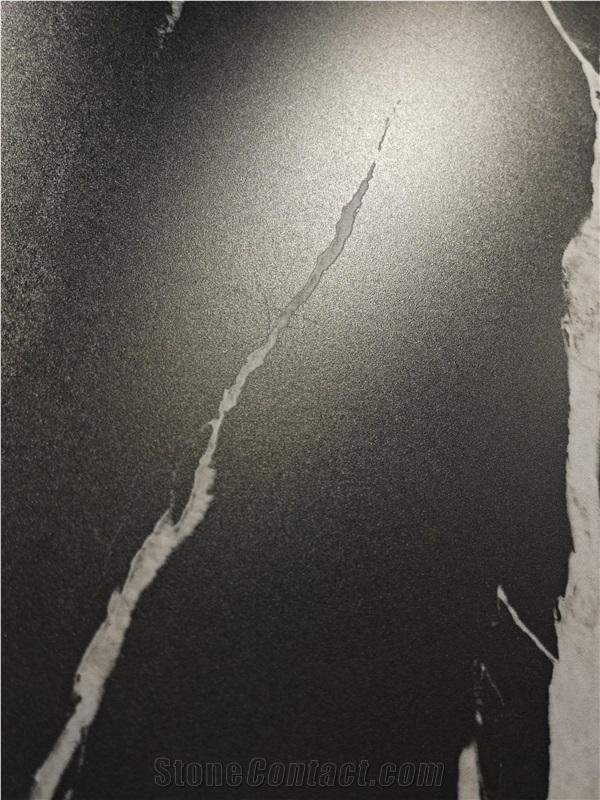 Chinese Nero Marquina Matt 15Mm Sintered Stone Slabs