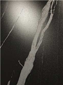 Chinese Nero Marquina Matt 15Mm Sintered Stone Slabs