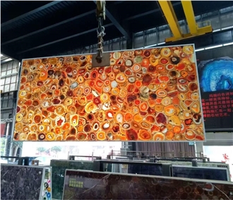Semiprecious Stone Slabs For High-End Home Decoration