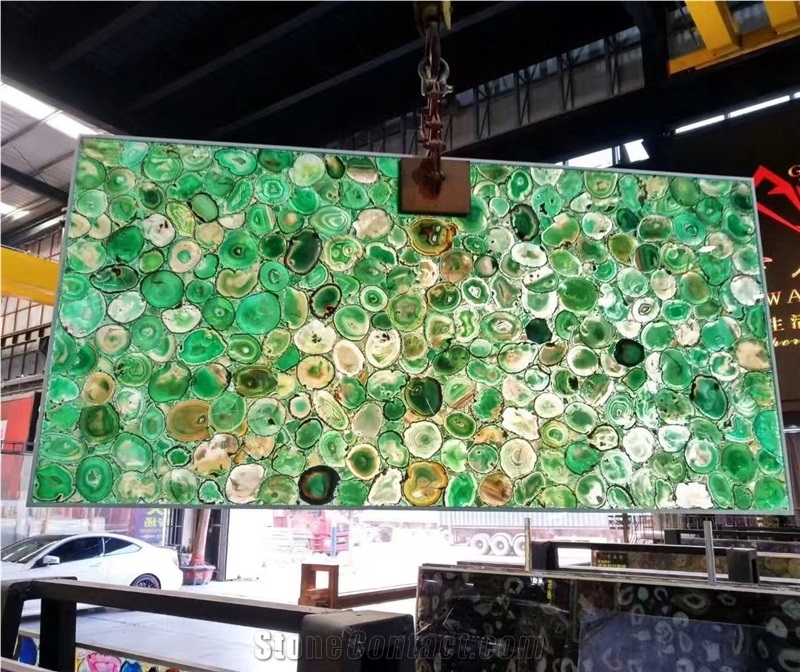 Semiprecious Stone Slabs For High-End Home Decoration