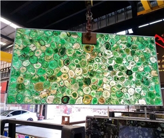 Semiprecious Stone Slabs For High-End Home Decoration