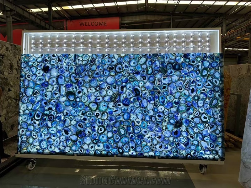 Semiprecious Stone Slabs For Interior Home Decoration