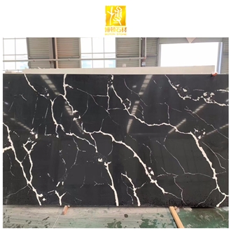 Artificial Stone Black Calacatta Quartz Engineered Stone