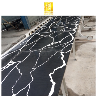 Artificial Stone Black Calacatta Quartz Engineered Stone