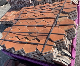 Antique Handmade Reclaimed Terracotta Floor Tiles