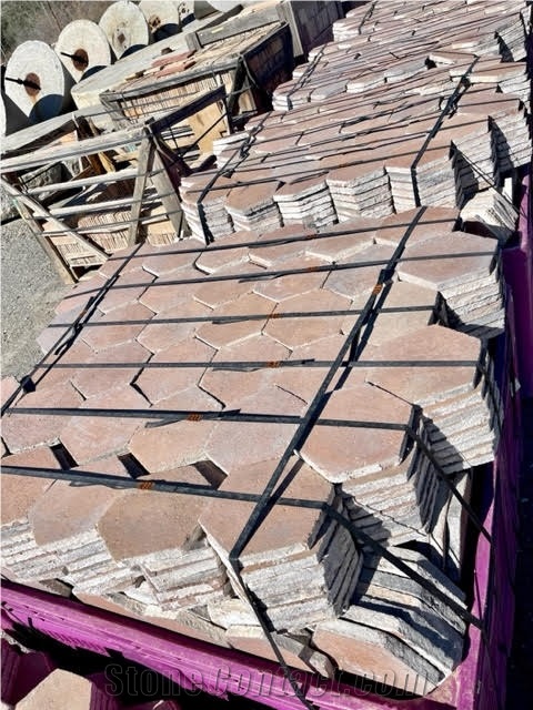 Antique Handmade Reclaimed Terracotta Floor Tiles