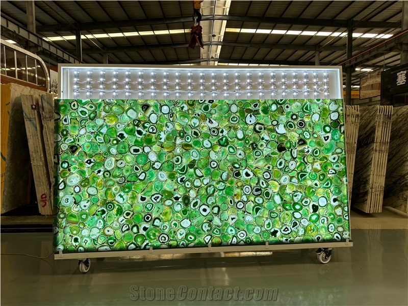Backlit Agate Slabs Semiprecious Stone Tiles