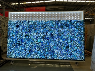 Backlit Agate Slabs Semiprecious Stone Tiles