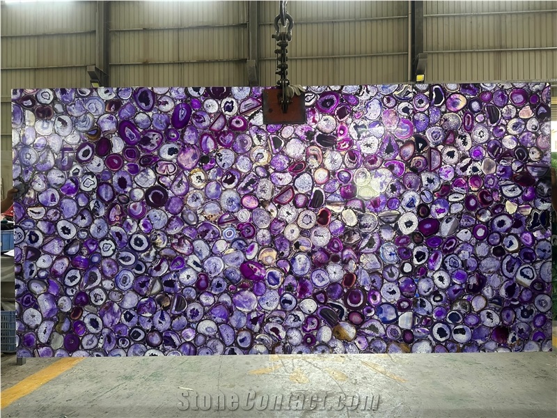 Backlit Agate Slabs Semiprecious Stone Tiles
