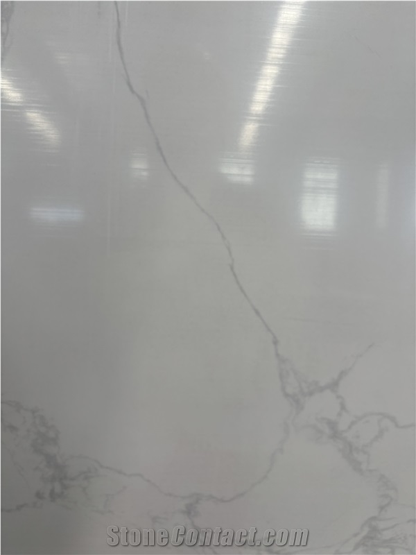 Quartz Slab Artificial Stone Slabs Grey Pattern 8034