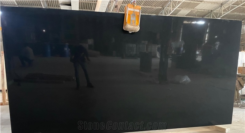 PURE BLACK Quartz Slabs
