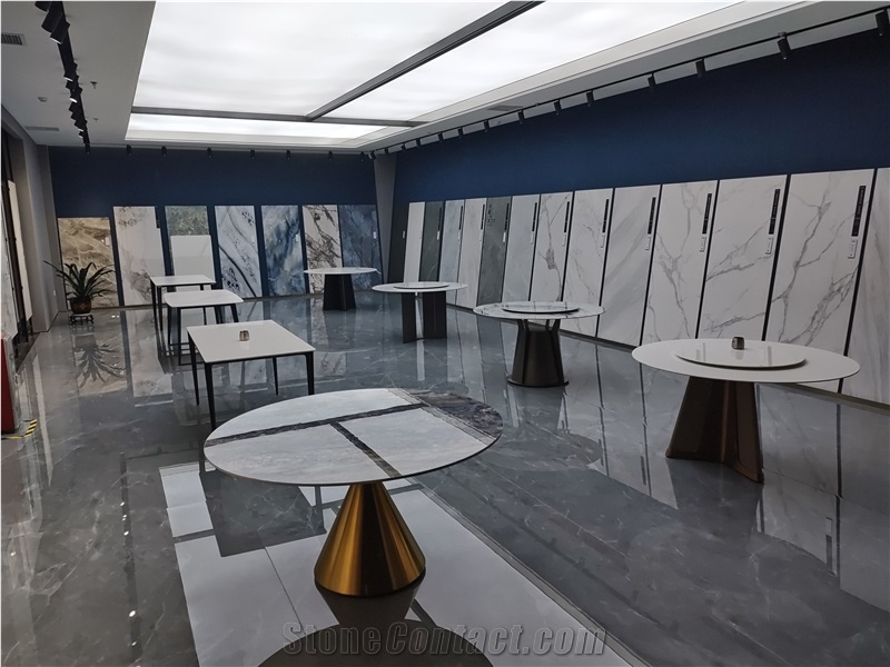 Custom Design Artificial Sintered Round Cafe Table