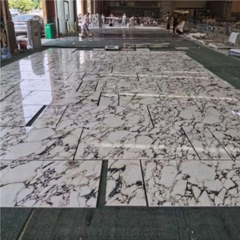 Floor Calacatta Viola Sintered Stone Slabs