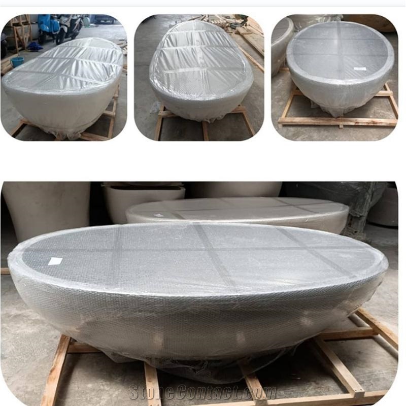 Grey Terrazzo Bath Tubs