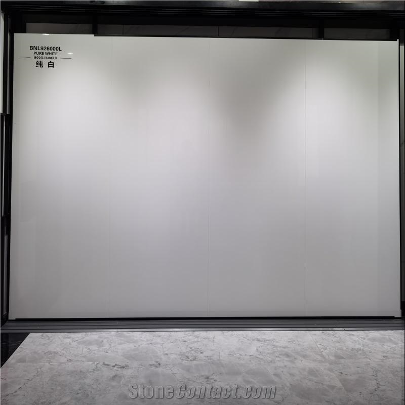 New White Wall Floor Sintered Stone Slabs