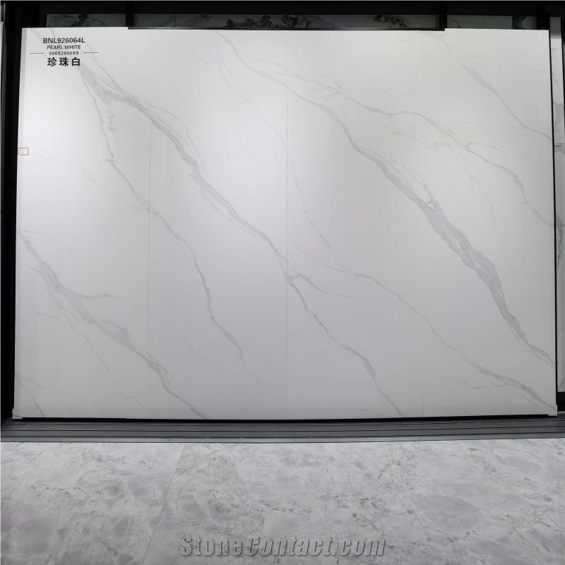 New White Wall Floor Sintered Stone Slabs