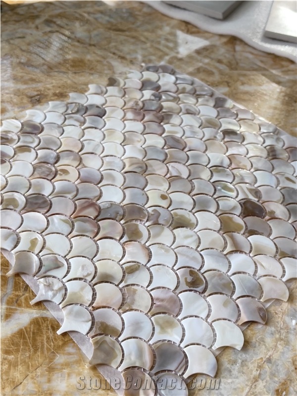 Shining Color Pearl Shell Mosaic Tiles