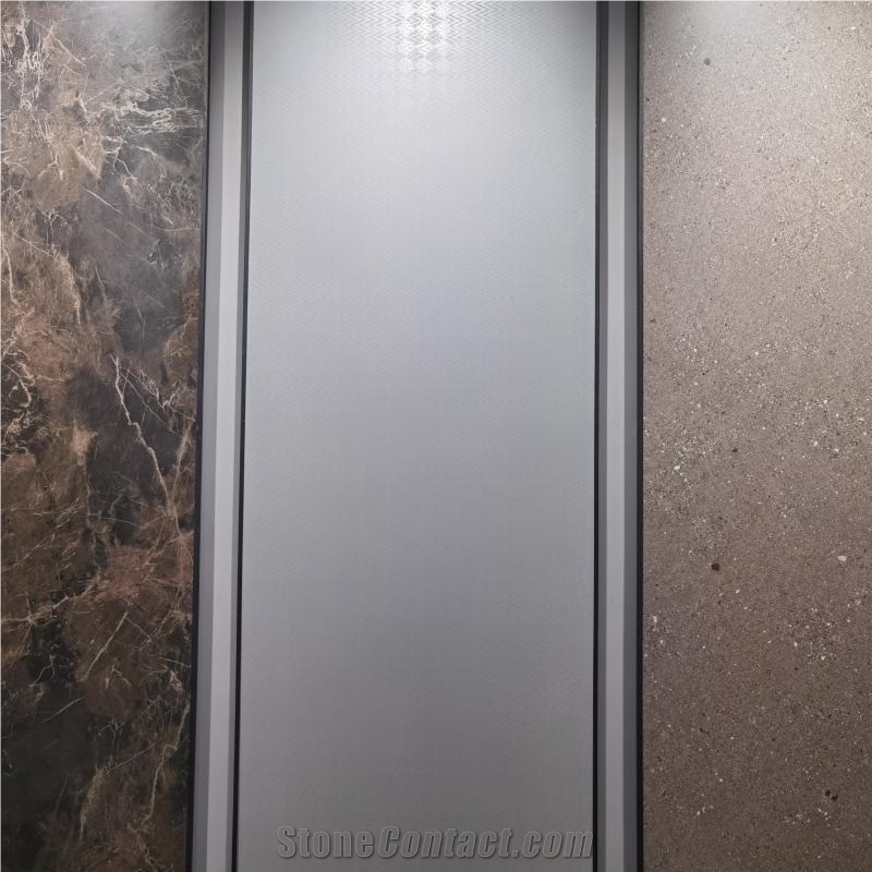 Solid Grey Color Artficial Sintered Stone Slabs
