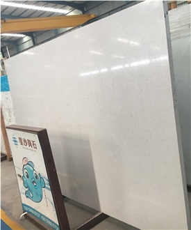 Wall Floor Pure White Artificial Quartz Slabs