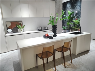 White Artificial Stone Kitchen Countertops