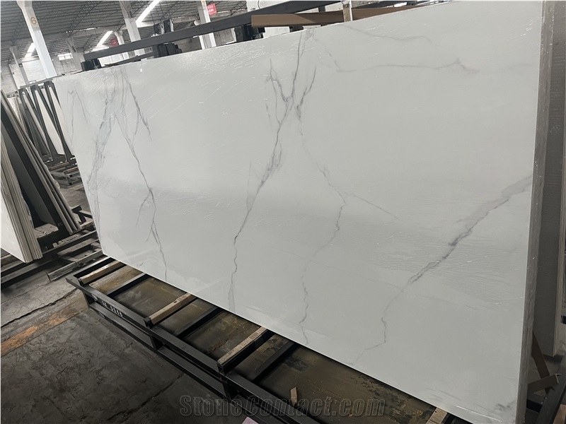White Polished Sintered Stone Slabs